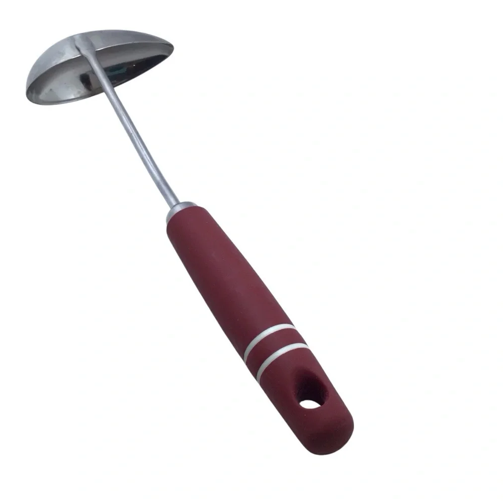 Paula Deen Burgundy Silicone & Stainless Steel Spout Ladle 12” Dishwasher Safe